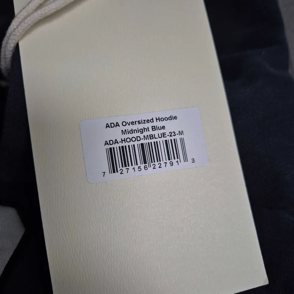 ADA OVERSIZED HOODIE – MIDNIGHT BLUE, UK SIZE M