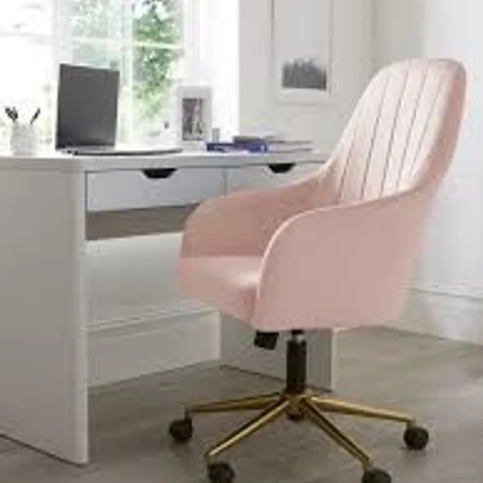 BOXED SOLAR OFFICE CHAIR PINK - COLLECTION ONLY  RRP £119