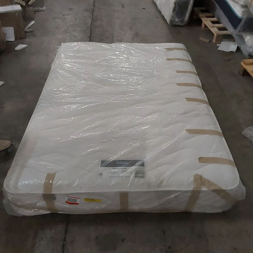 QUALITY BAGGED SILENTNIGHT 1000 POCKET ECO COMFORT MATTRESS - 4'6 DOUBLE