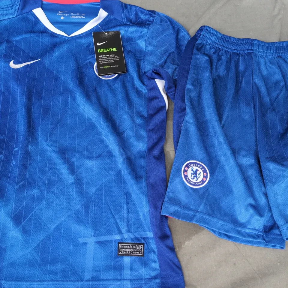 NIKE KID'S CHELSEA FOOTBALL KIT IN BLUE SIZE 24 - DILLON NUMBER 5