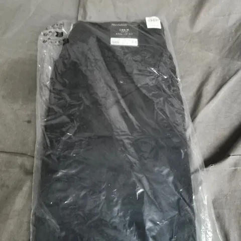 RIVER ISLAND STUDIOS CASUAL BLACK TROUSERS – LARGE/REGULAR (LGE/R), REGULAR FIT