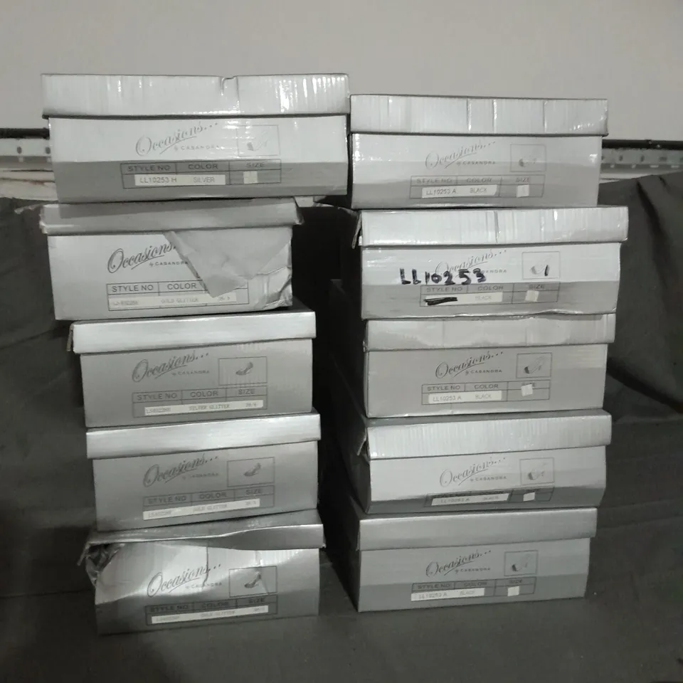 APPROXIMATELY 10 BOXED PAIR OF ASSORTED CASANDRA SHOES IN VARIOUS STYLES AND SIZES 