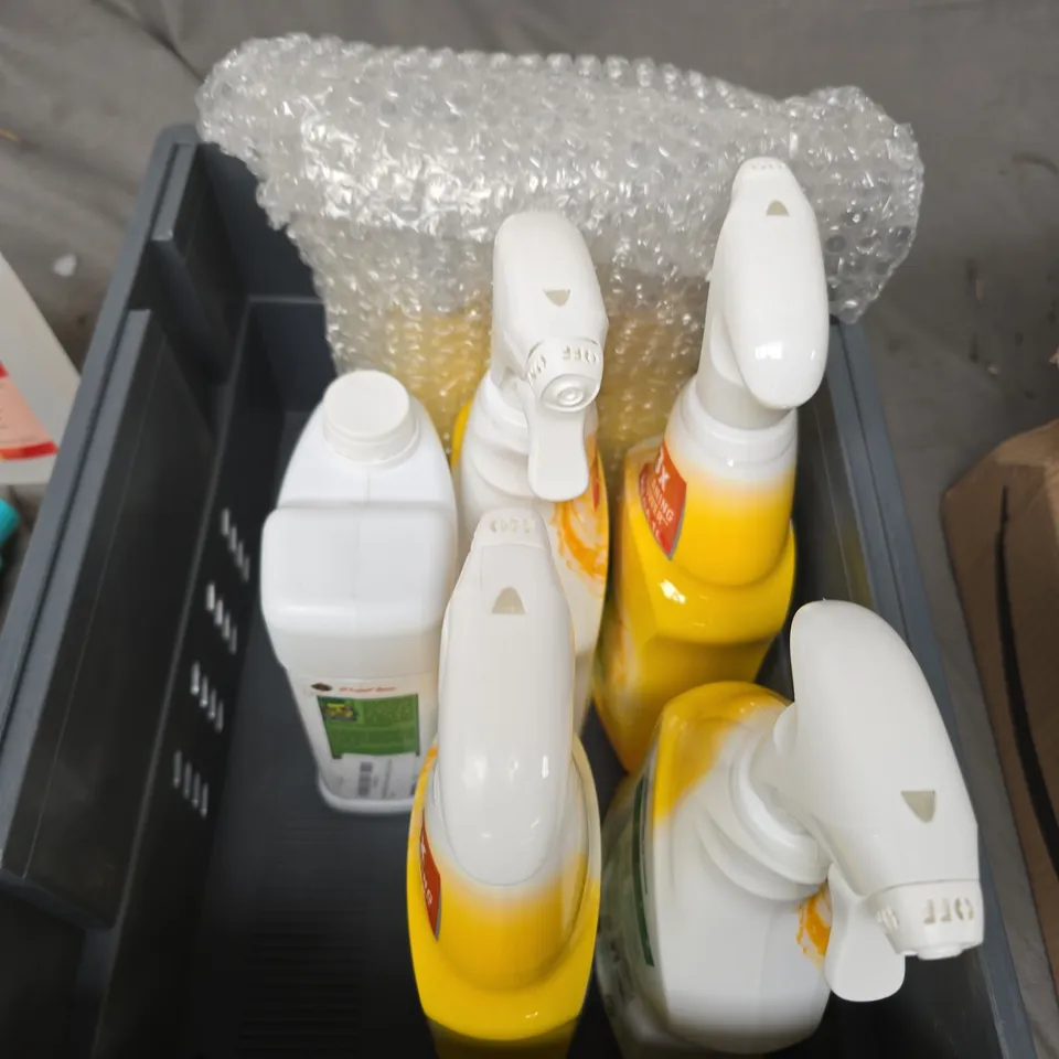 APPROXIMATELY 10 ASSORTED HOUSEHOLD PRODUCTS TO INCLUDE ODOUR REMOVAL, DETTOL CLEANER, FIRE RETARDANT ETC