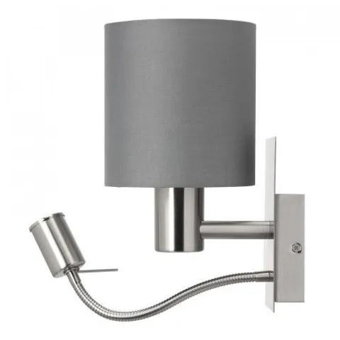BOXED BADSWORTH STAINLESS STEEL LED ARMED SCONCE