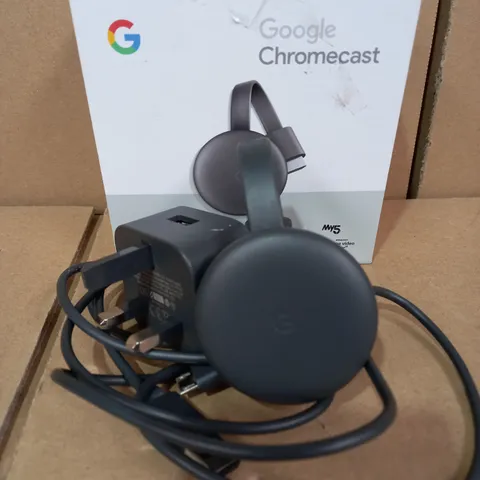 GOOGLE CHROMECAST MEDIA STREAMER