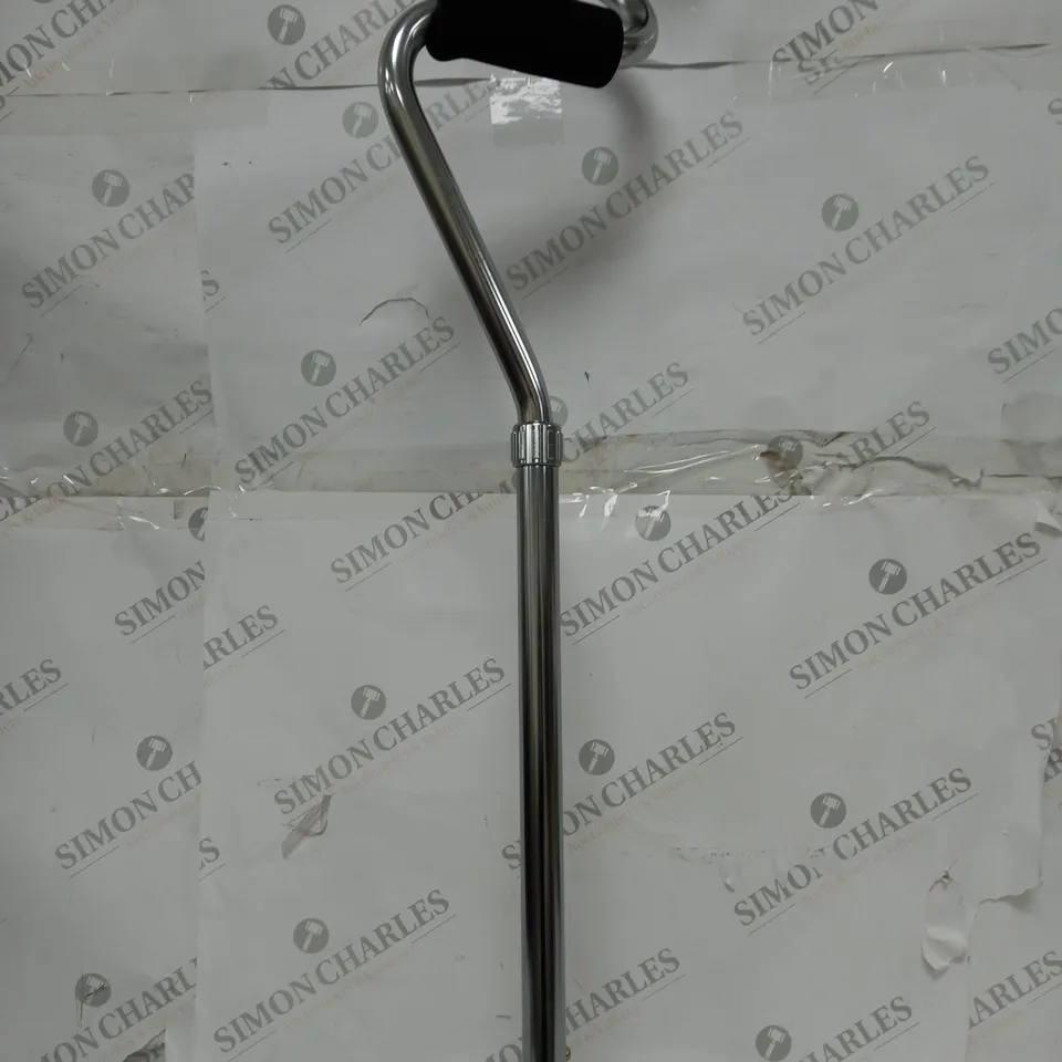 STRONG ARM COMFORT CANE WITH STANDING BASE, TITANIUM