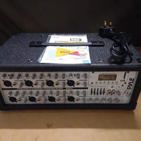PYLE PMX 802M 8-CHANNEL POWERED MIXER - 800W