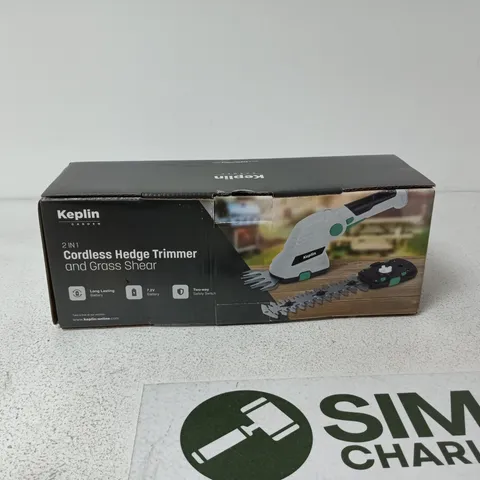 KEPLIN 2 IN 1 CORDLESS HEDGE TRIMMER AND GRASS SHEAR