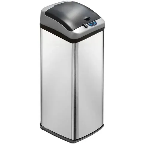 BOXED GANNAWAY STAINLESS STEEL MOTION SENSOR RUBBISH BIN (1 BOX)