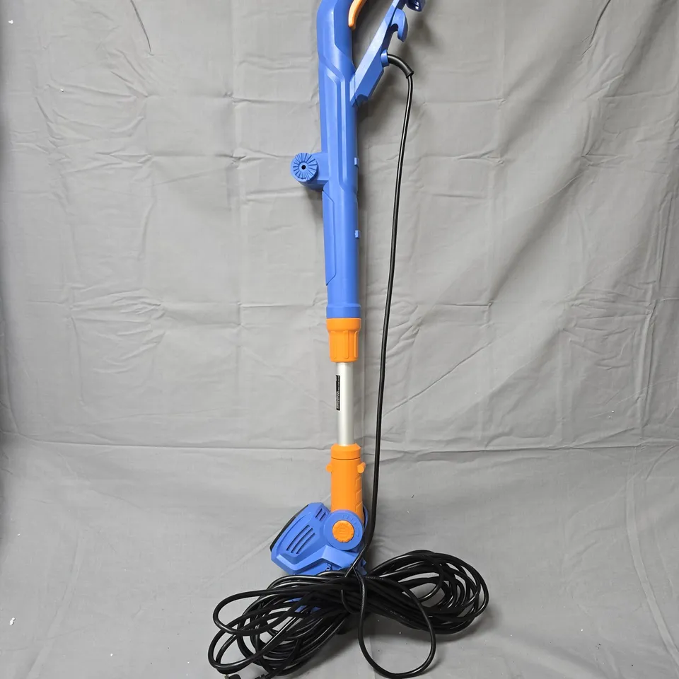 BUILDCRAFT ELECTRIC GRASS TRIMMER WITH EDGER – CORDED, BLUE & ORANGE