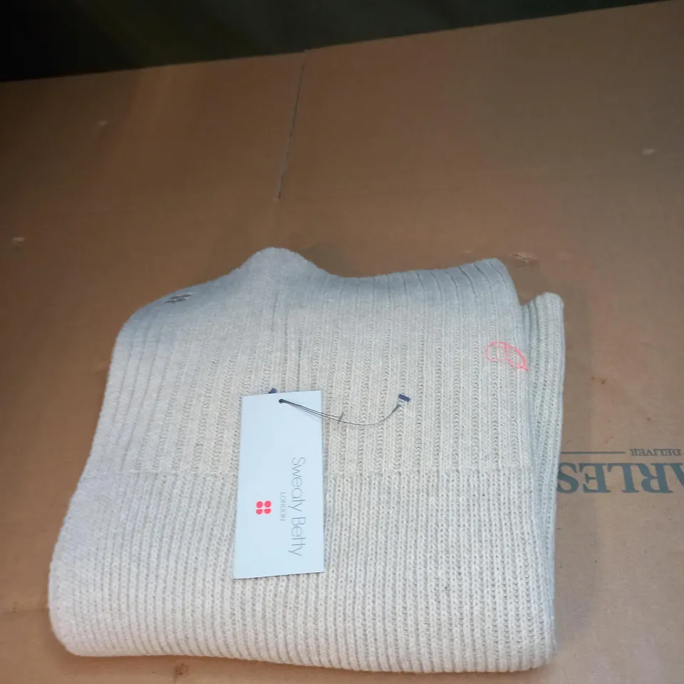 SWEATY BETTY SOFT RIB KNITTED SCARF 