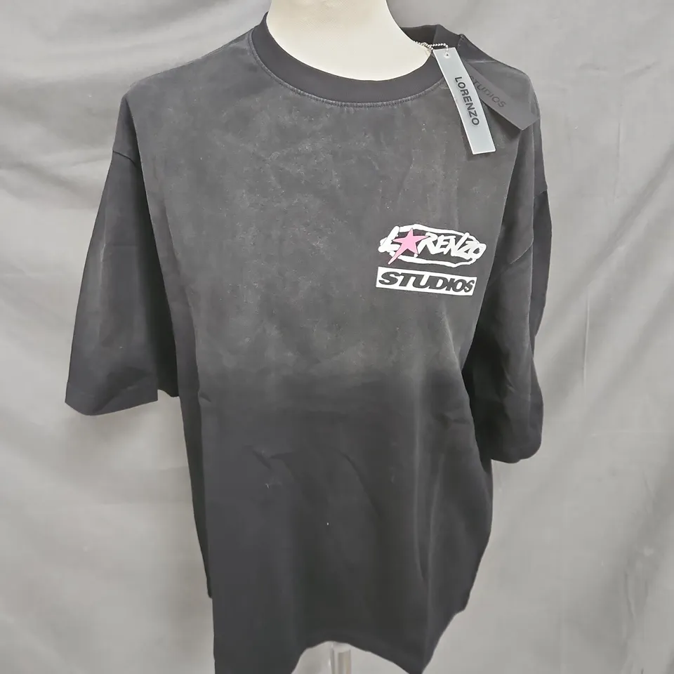 LORENZO WORLD TOUR TEE IN BLACK SIZE M