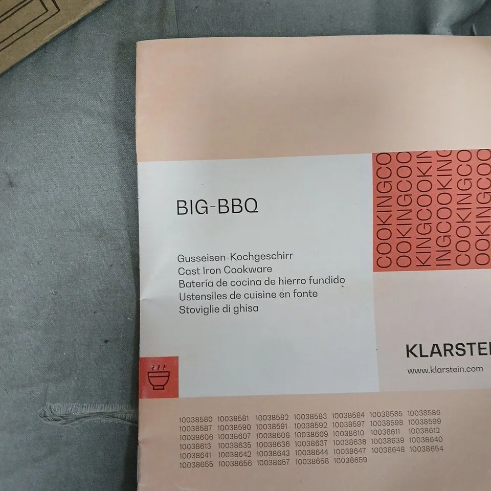 KLARSTEIN BIG-BBQ CAST IRON COOKWARE SET – BOXED
