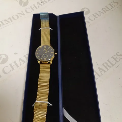 ASTRON GOLD EFFECT MESH STRAP MENS WATCH 