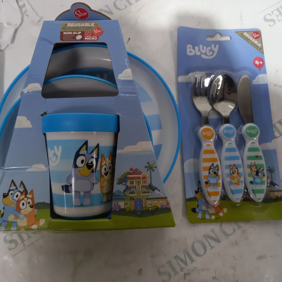 BLUEY DINNER SET WITH KNIFE FORK AND SPOON 