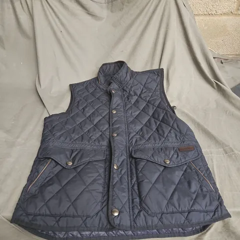 POLO RALPH LAUREN QUILTED GILET – NAVY, MEN'S SIZE M