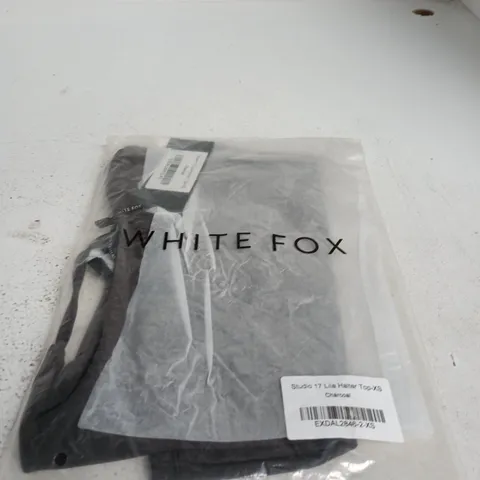 WHITE FOX STUDIO 17 LILA HALTER TOP β CHARCOAL, UK 6 (XS)