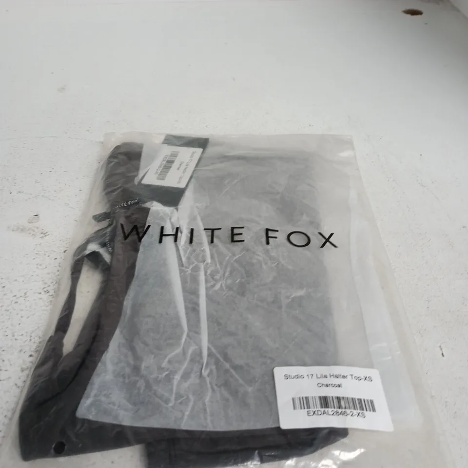 WHITE FOX STUDIO 17 LILA HALTER TOP – CHARCOAL, UK 6 (XS)