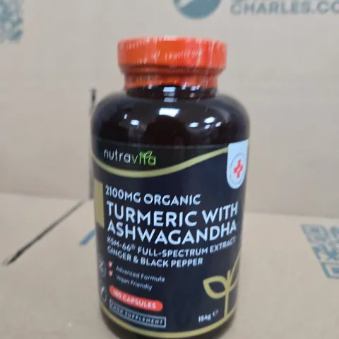NUTRAVITA TURMERIC & ASHWAGANDHA KSM-66 - 154G - 180 CAPSULES