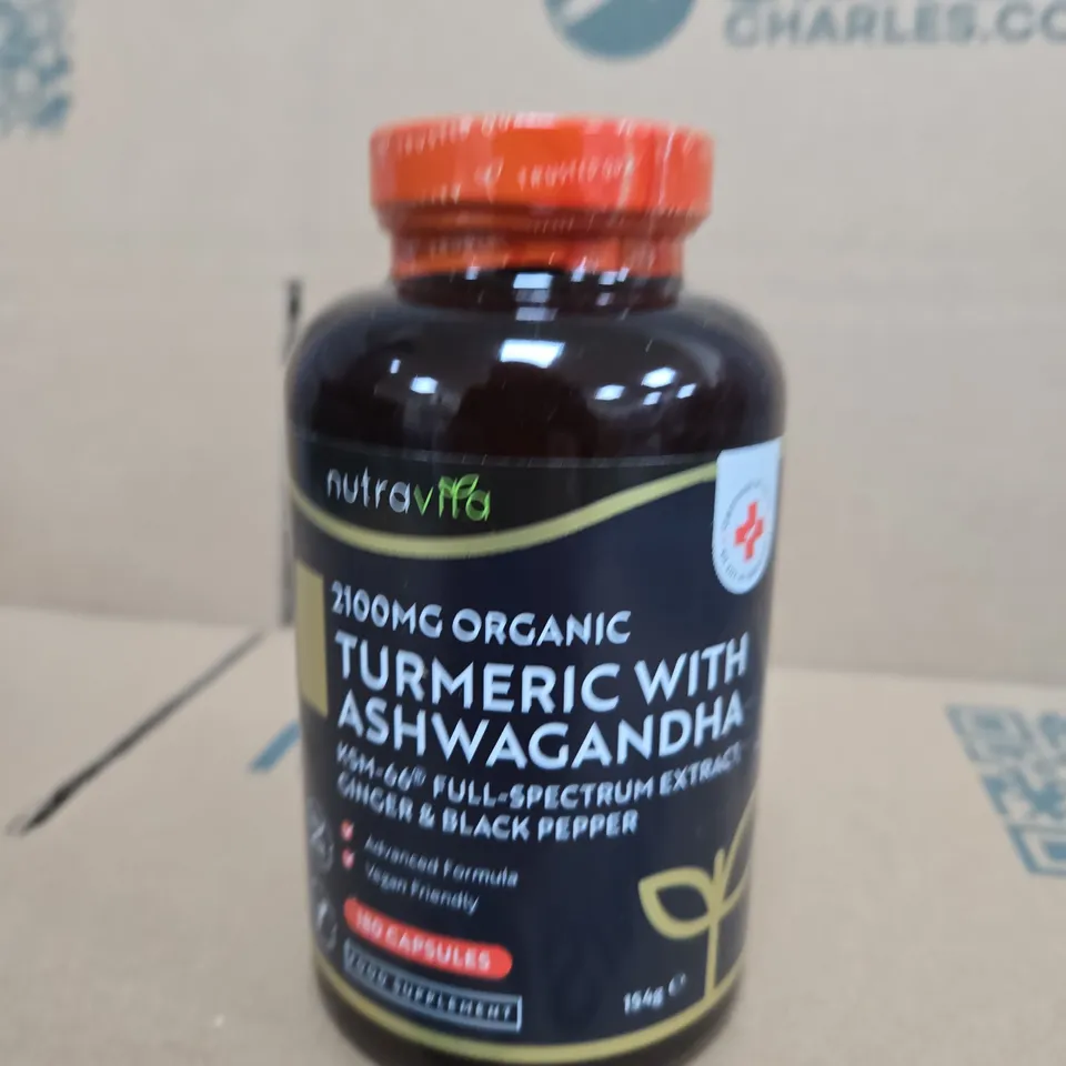 NUTRAVITA TURMERIC & ASHWAGANDHA KSM-66 - 154G - 180 CAPSULES