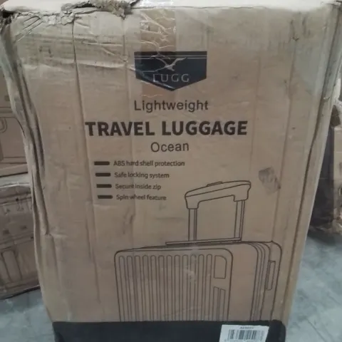 BOXED LIGHTWEIGHT TRAVEL LUGGAGE SUITCASE (OCEAN)