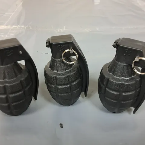 LOT OF 3 GRENADE THEMED PAPER WEIGHTS