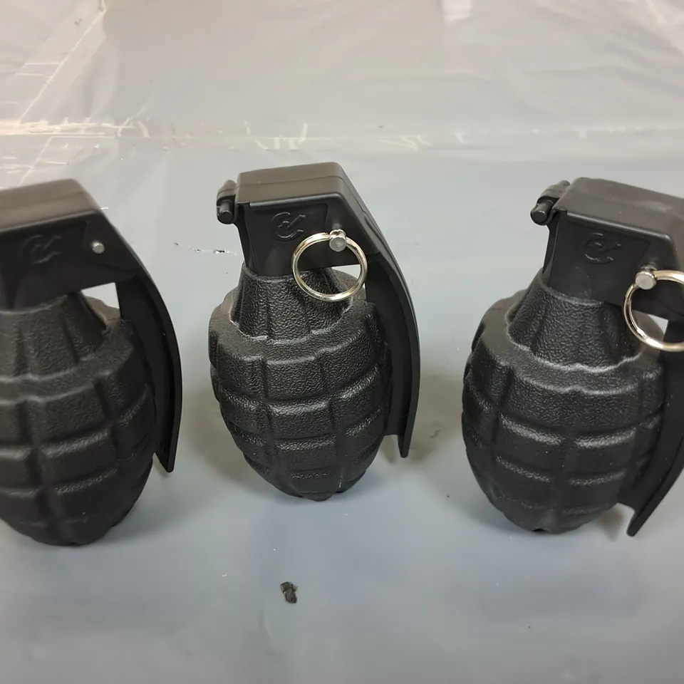 LOT OF 3 GRENADE THEMED PAPER WEIGHTS