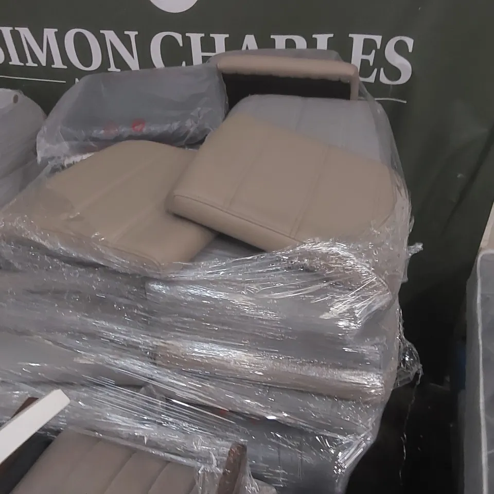 PALLET CONTAINING A LARGE QUANTITY OF DESIGNER CHAIR PARTS