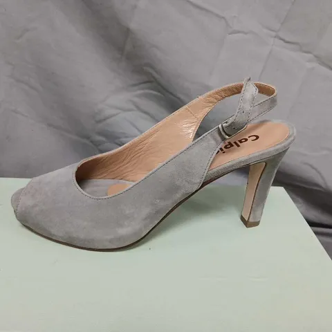 CALPIERRE WOMEN'S GREY SUEDE SLINGBACK HEELS, UK 6 (EU 39)