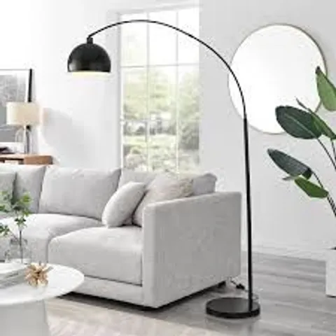 BOXED HOLDEN FLOOR ARC LAMP - BLACK (2 BOXES)