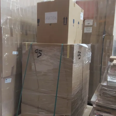 PALLET CONTAINING A LARGE QUANTITY OF ASSORTED BATHROOM FURNITURE PARTS INCLUDING: BRENTA WALL HUNG VANITY UNIT, VANITY CARCASSES ECT