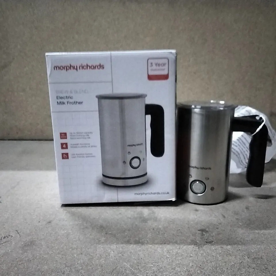 BOXED MORPHY RICHARDS ELECTRIC MILK FROTHER 