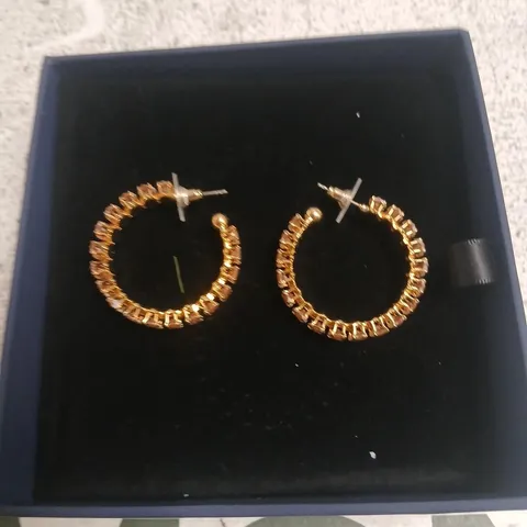BUTLER & WILSON RADIANT HOOP EARRINGS