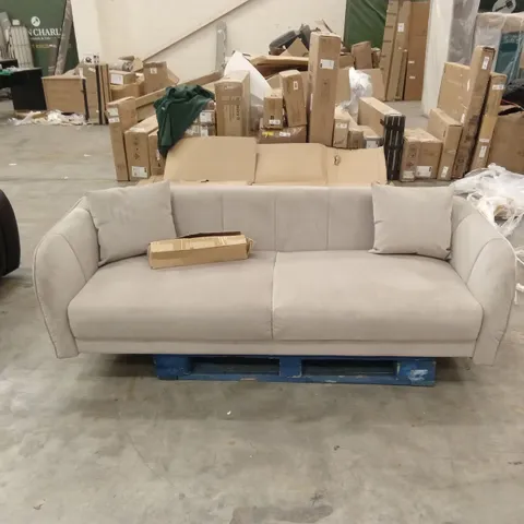 LOREN 3 SEATER SOFA, CHAMPAGNE CLASSIC VELVET