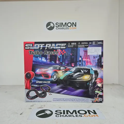 SLOT RACE TURBO RACER – BOXED SLOT CAR RACING SET