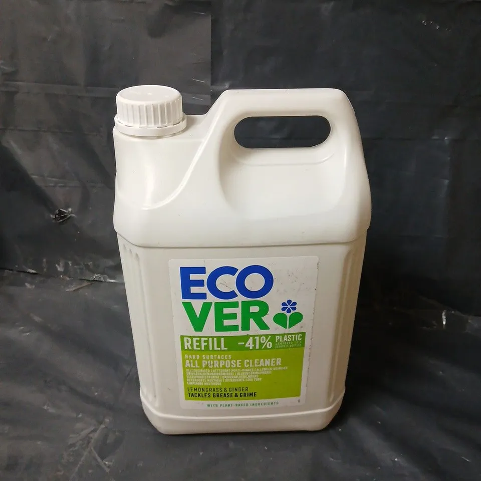 ECOVER REFILL-41% ALL PURPOSE CLEANER LEMONGRASS & GINGER (5L) - COLLECTION ONLY