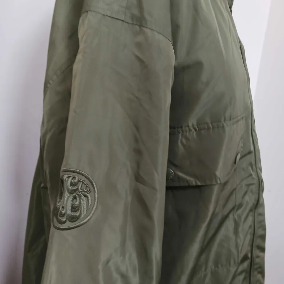 PRETTY GREEN KHAKI GREEN MUNICH JACKET - SIZE XXL