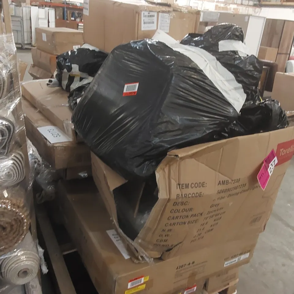 PALLET CONTAINING A VERY LARGE QUANTITY OF ASSORTED FURNITURE PARTS ECT