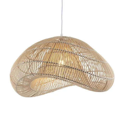 Boxed Misra Pendant Shade Natural Rattan