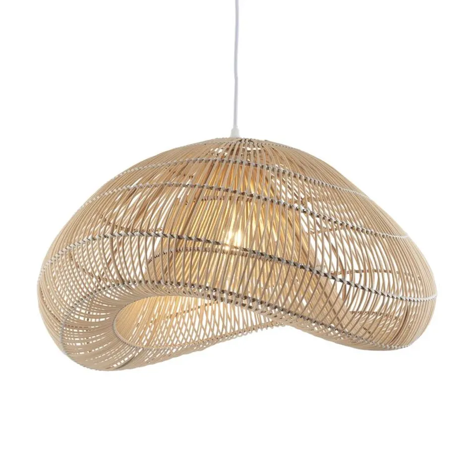 Boxed Misra Pendant Shade Natural Rattan