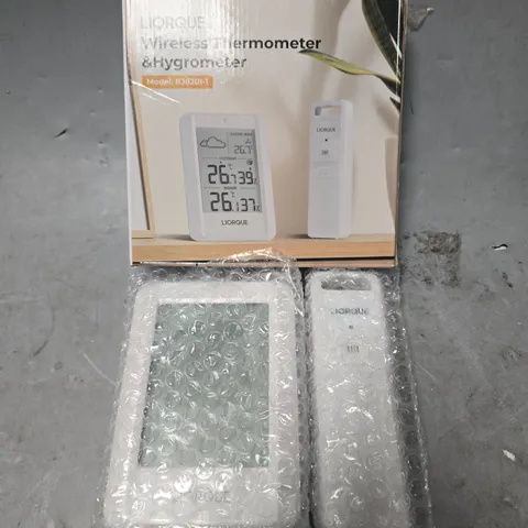 BOXED LIORQUE WIRELESS THERMOMETER & HYGROMETER