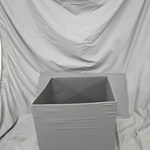 4X IKEA DRÖNA FABRIC STORAGE BOX – GREY WITH LID