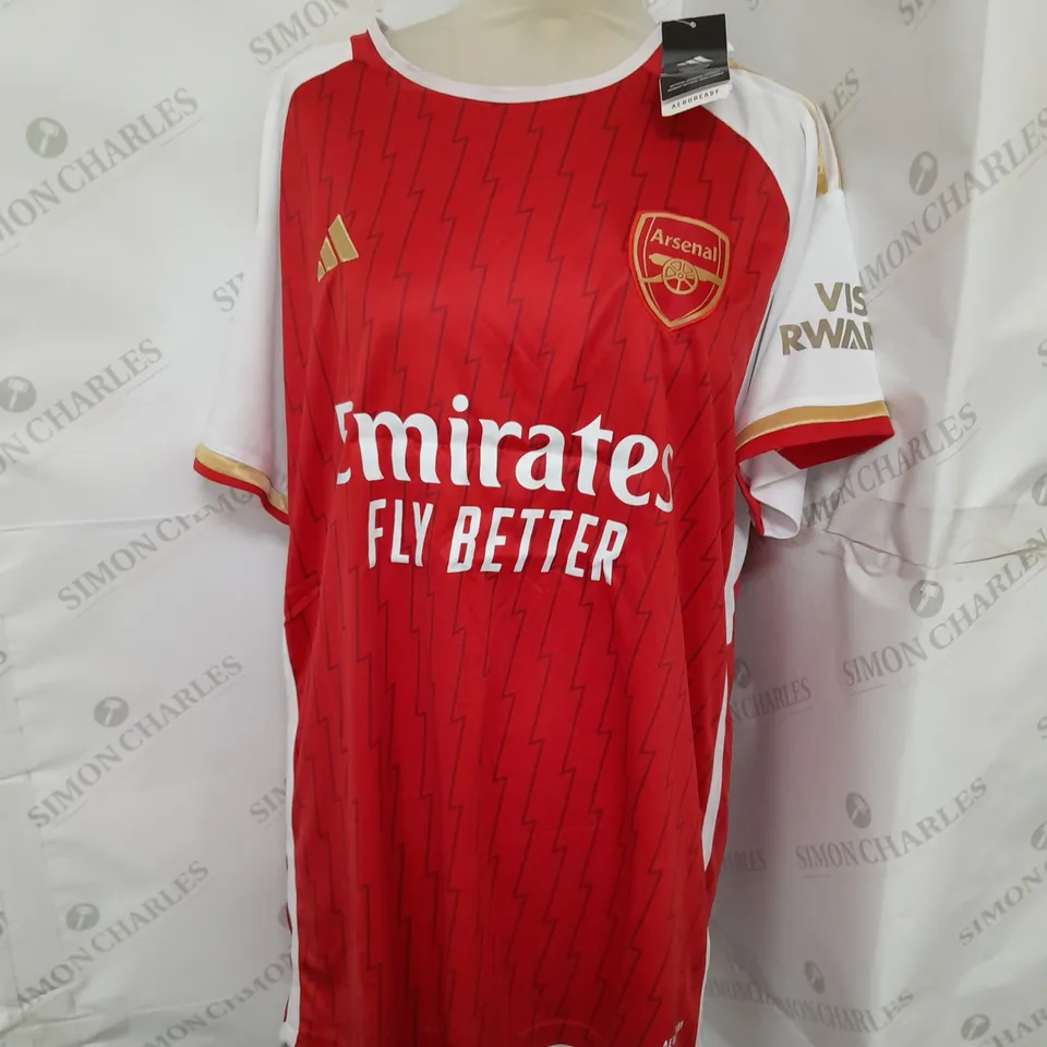 ADIDAS ARSENAL SLIM FIT JERSEY IN RED SIZE L