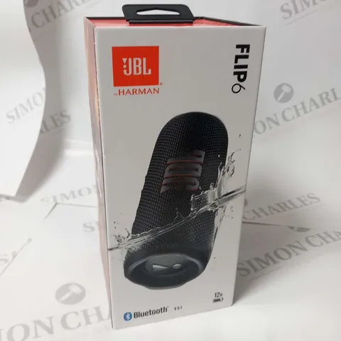 BOXED JBL BY HARMAN FLIP6 BLUETOOTH PARTYBOOST SPEAKER