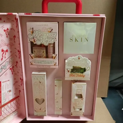 P LOUISE NEW YEAR READY MAKEUP SET IN PINK WHEELED TRAVEL CASE