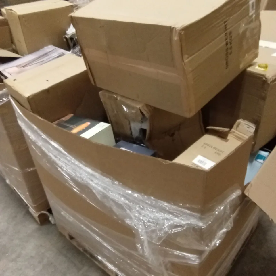 PALLET TO CONTAIN A LARGE QUANTITY OF DESIGNER HOME LIGHTING GOODS AND PRODUCTS 