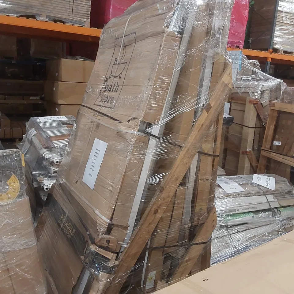 PALLET CONTAINING APPROXIMATELY 6x WET ROOM 8MM SHOWER SCREENS