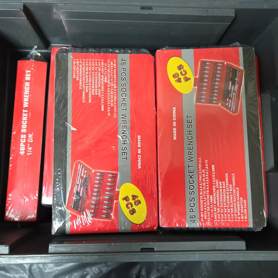 10 BOXED UNBRANDED 46 PIECE SOCKET WRENCH SETS - COLLECTION ONLY