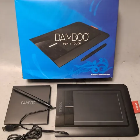 BOXED WACOM BAMBOO PEN & TOUCH DIGITAL DRAWING TABLET