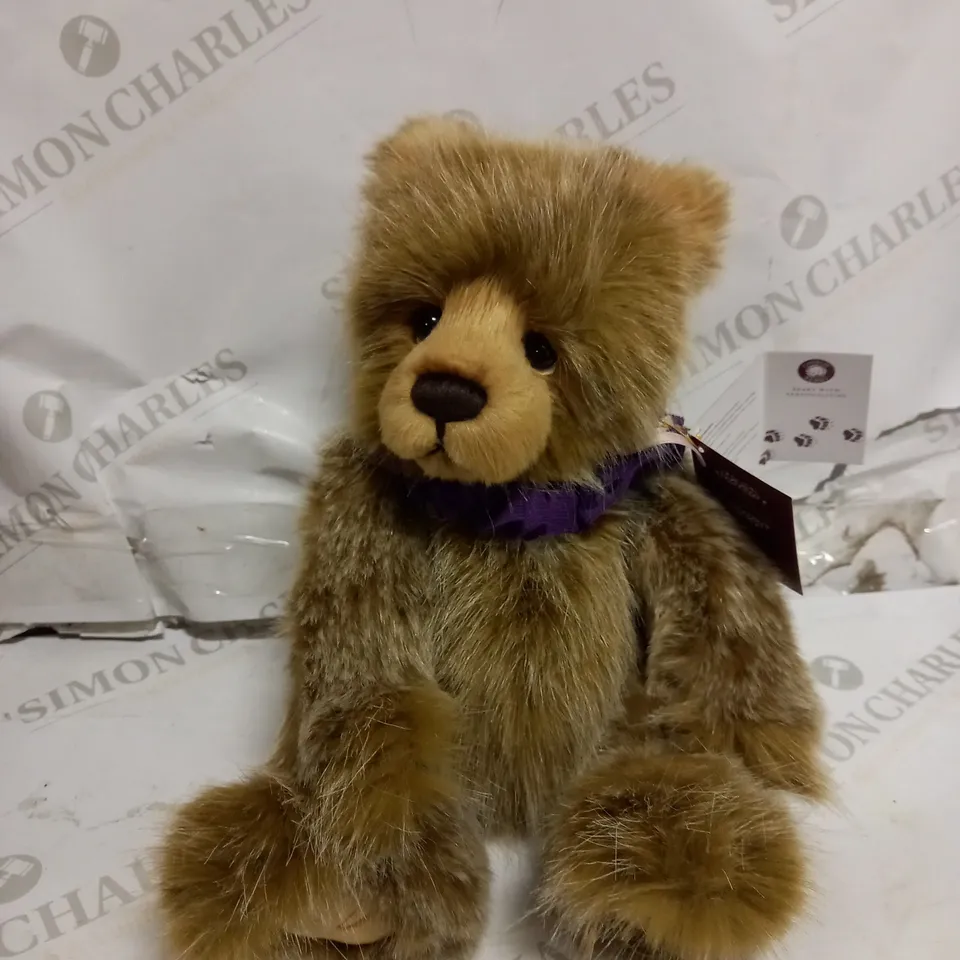 CHARLIE BEARS - PASHMINA | PLUSH TEDDY BEAR - FULLY JOINTED - COLLECTABLE GIFT 